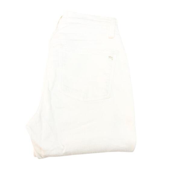 Madewell 9" High-Rise Skinny Denim Jeans White Pants Size 26 - Picture 1 of 8